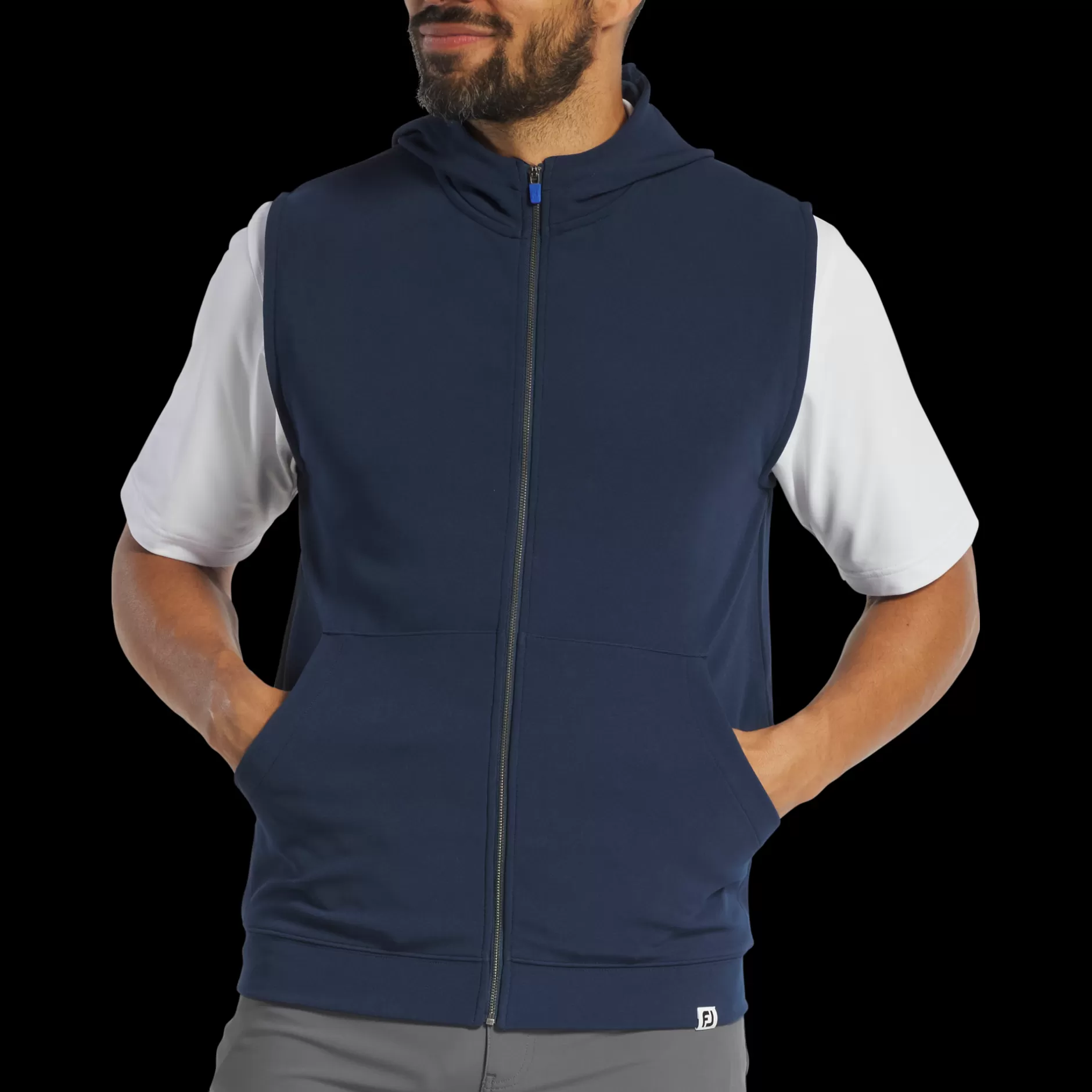 Fashion Full-Zip Hoodie Vest Base / Mid-Layers