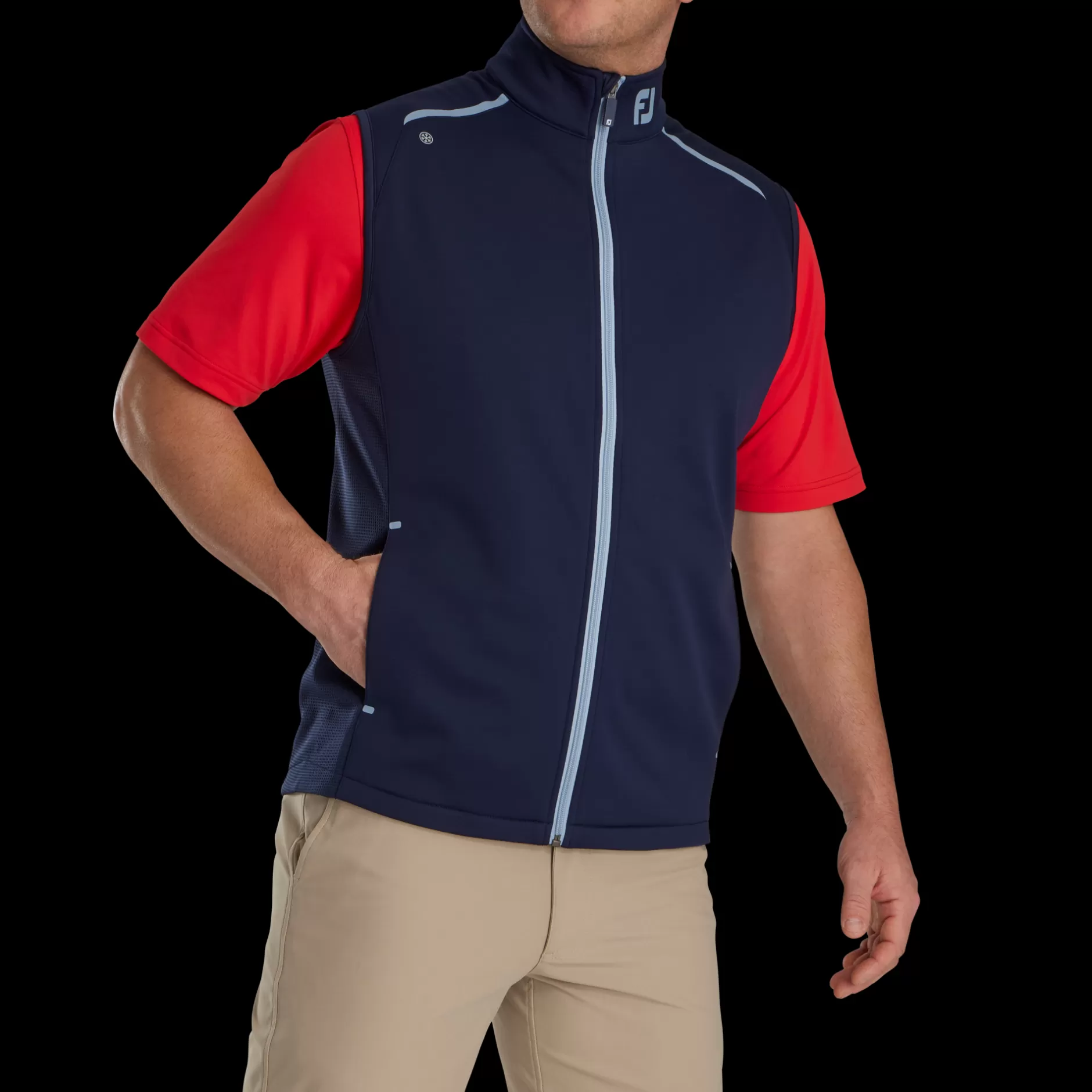 Cheap ThermoSeries Fleece Back Vest - FJ Tour Collar Base / Mid-Layers